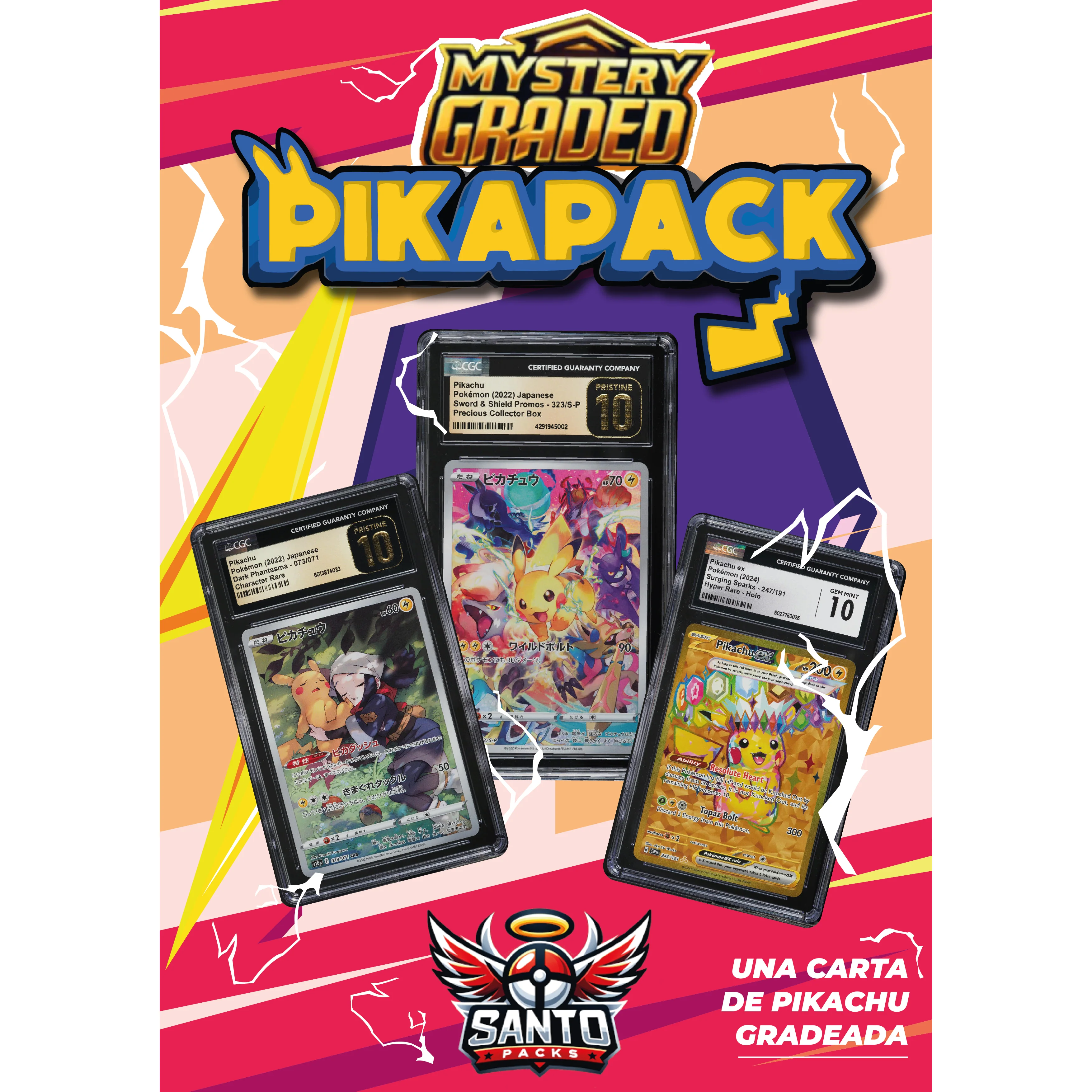 Carta Gradeada Pikachu - Pikapack - Image 3